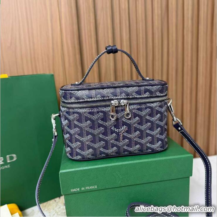 Top Design Goyard Muse Mini Vanity Case GY1403 Navy Blue