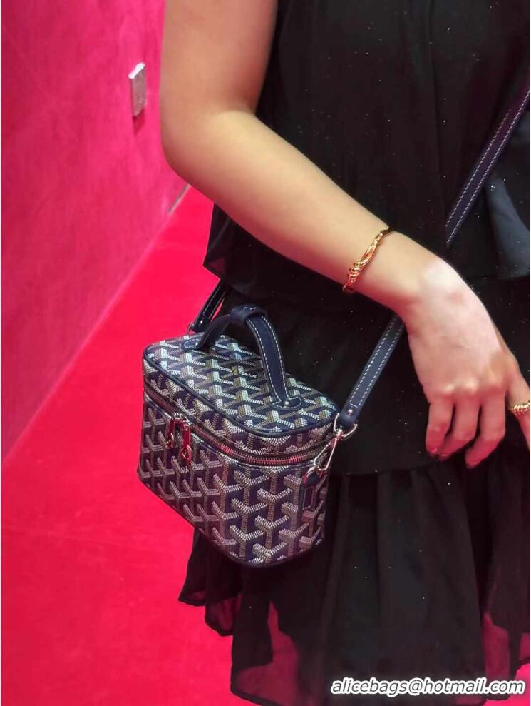 Top Design Goyard Muse Mini Vanity Case GY1403 Navy Blue