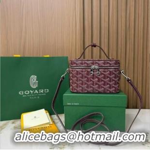 Luxury Discount Goyard Muse Mini Vanity Case GY1403 Burgundy