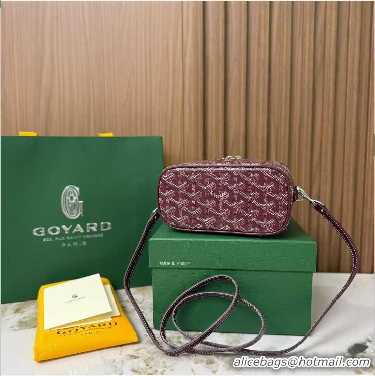 Luxury Discount Goyard Muse Mini Vanity Case GY1403 Burgundy