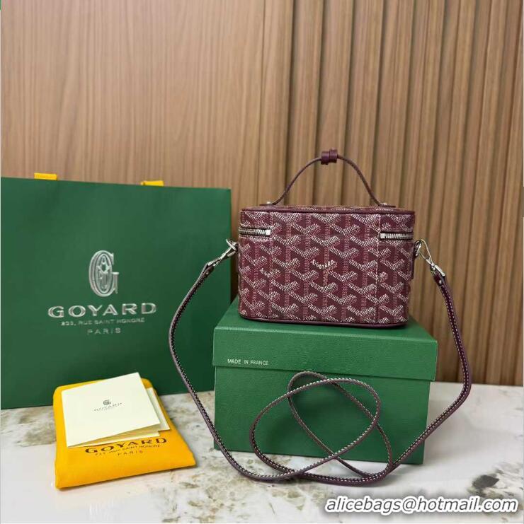 Luxury Discount Goyard Muse Mini Vanity Case GY1403 Burgundy