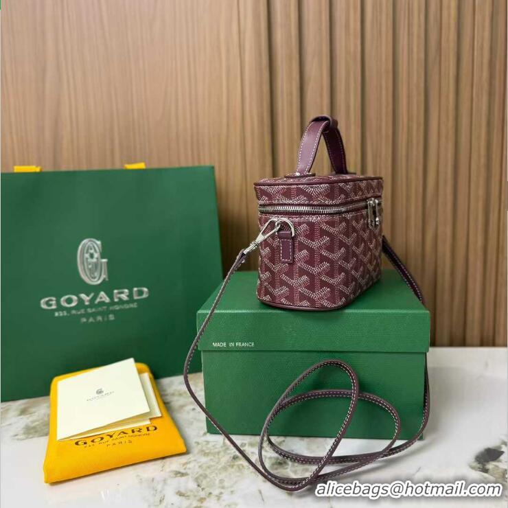 Luxury Discount Goyard Muse Mini Vanity Case GY1403 Burgundy