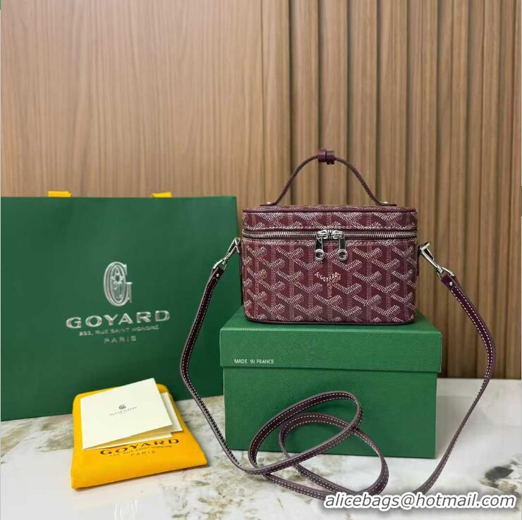 Luxury Discount Goyard Muse Mini Vanity Case GY1403 Burgundy