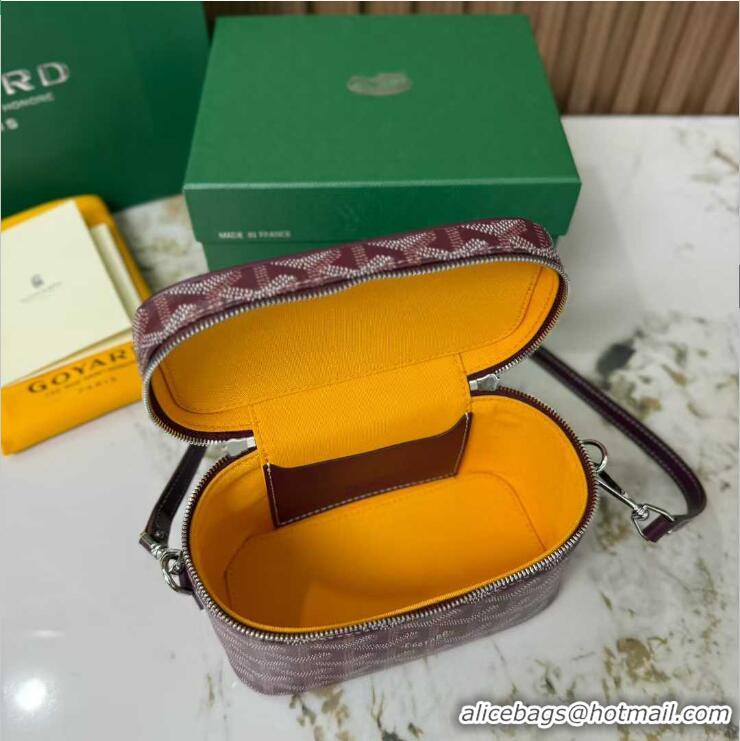 Luxury Discount Goyard Muse Mini Vanity Case GY1403 Burgundy