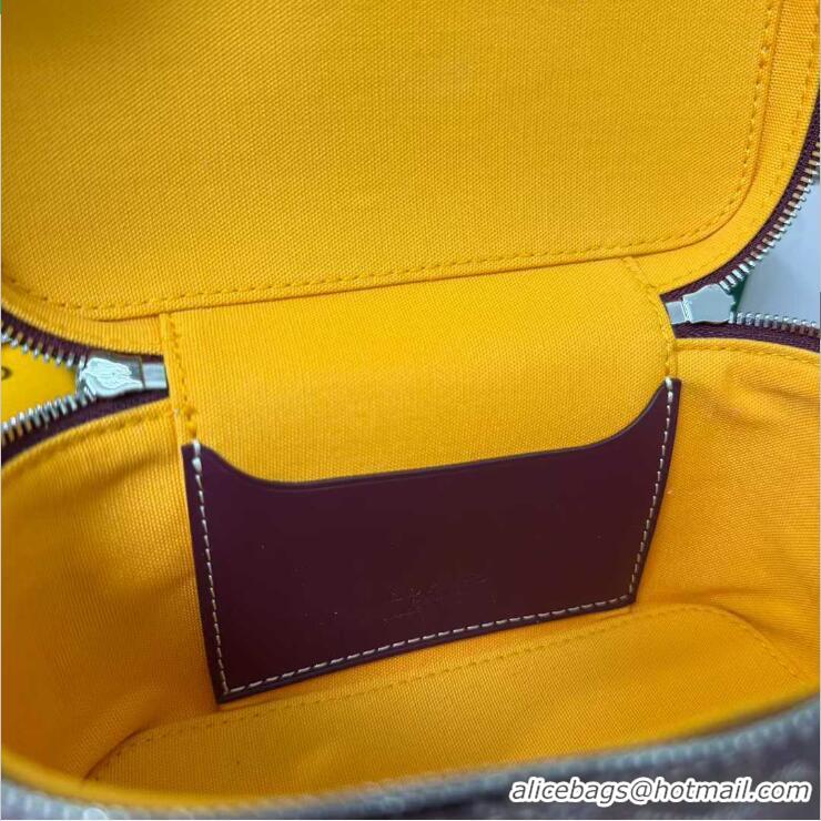 Luxury Discount Goyard Muse Mini Vanity Case GY1403 Burgundy