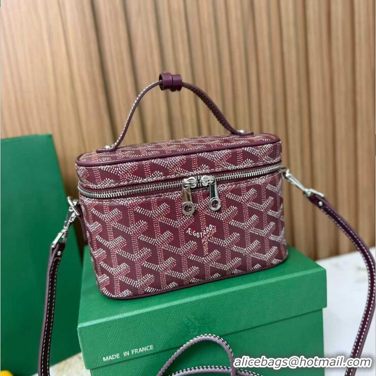 Luxury Discount Goyard Muse Mini Vanity Case GY1403 Burgundy