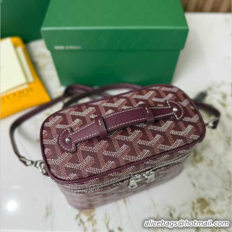 Luxury Discount Goyard Muse Mini Vanity Case GY1403 Burgundy