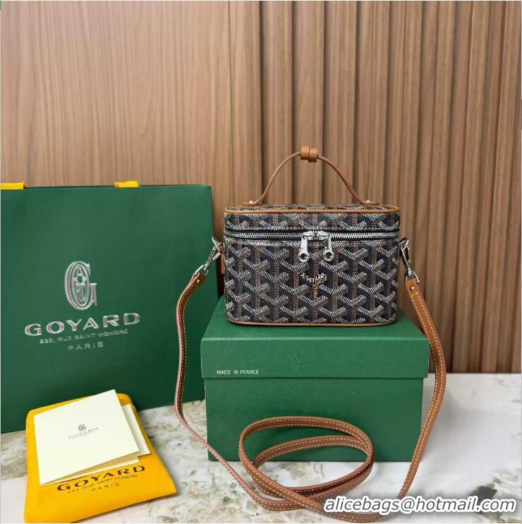 Top Quality Goyard Muse Mini Vanity Case GY1403 Black And Tan