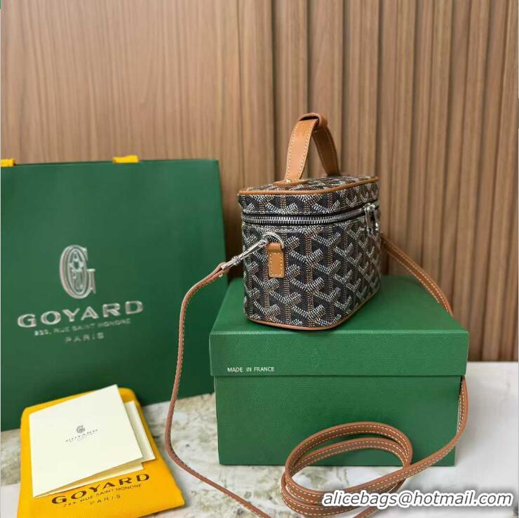 Top Quality Goyard Muse Mini Vanity Case GY1403 Black And Tan