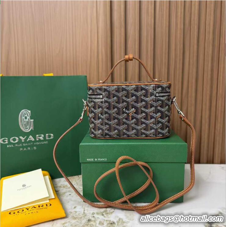 Top Quality Goyard Muse Mini Vanity Case GY1403 Black And Tan