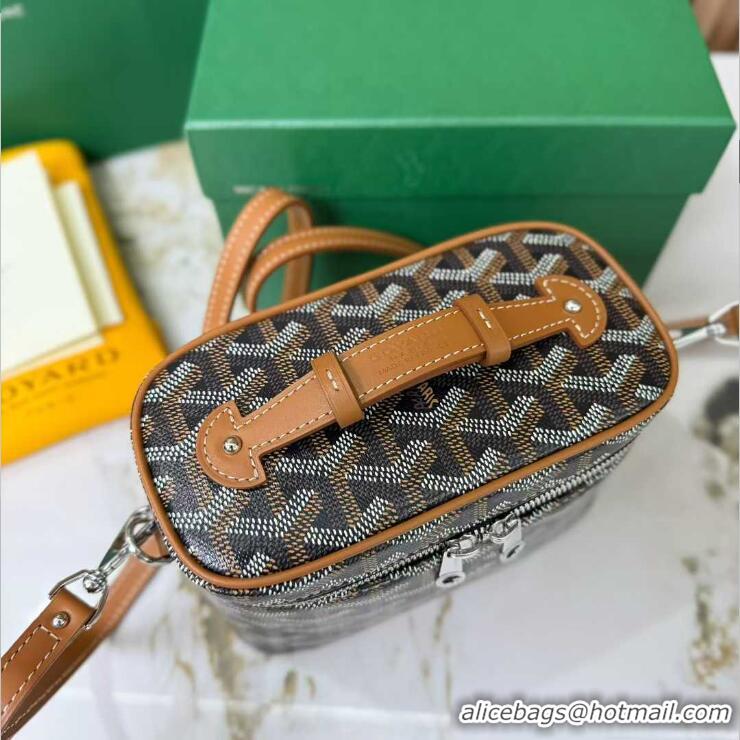 Top Quality Goyard Muse Mini Vanity Case GY1403 Black And Tan