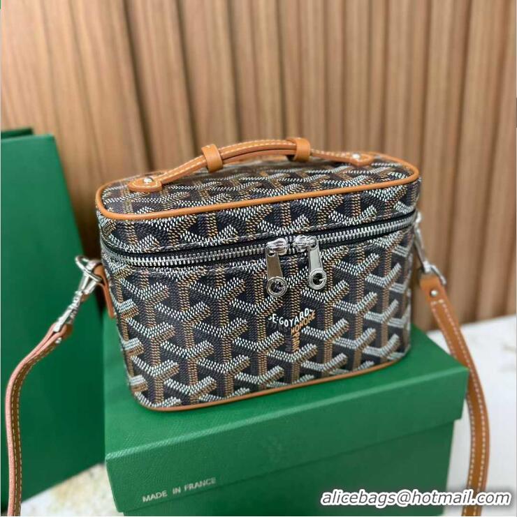 Top Quality Goyard Muse Mini Vanity Case GY1403 Black And Tan