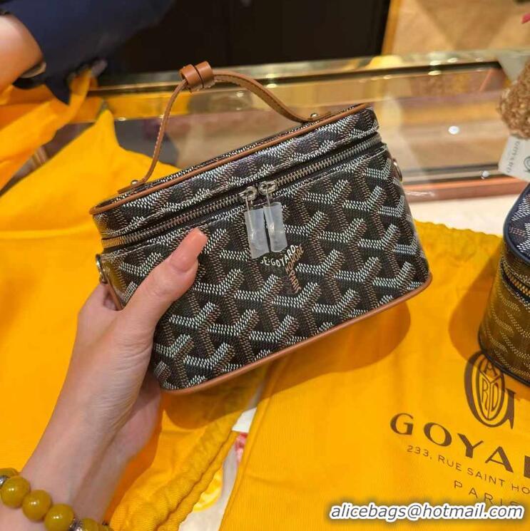 Top Quality Goyard Muse Mini Vanity Case GY1403 Black And Tan