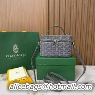 Traditional Discount Goyard Muse Mini Vanity Case GY1403 Dark Grey