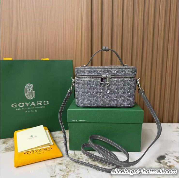 Traditional Discount Goyard Muse Mini Vanity Case GY1403 Dark Grey