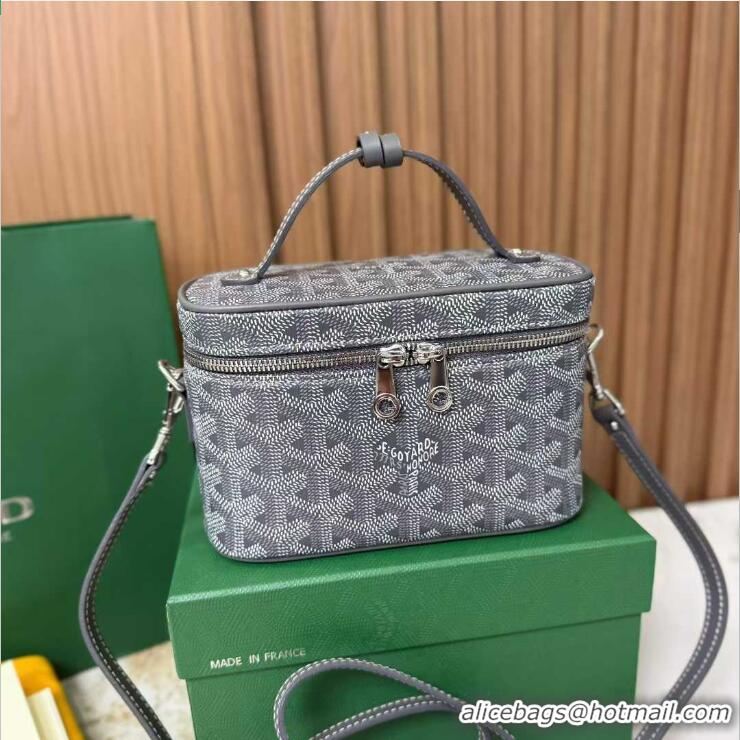 Traditional Discount Goyard Muse Mini Vanity Case GY1403 Dark Grey