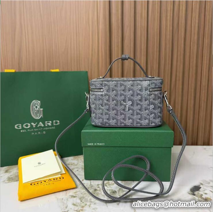 Traditional Discount Goyard Muse Mini Vanity Case GY1403 Dark Grey