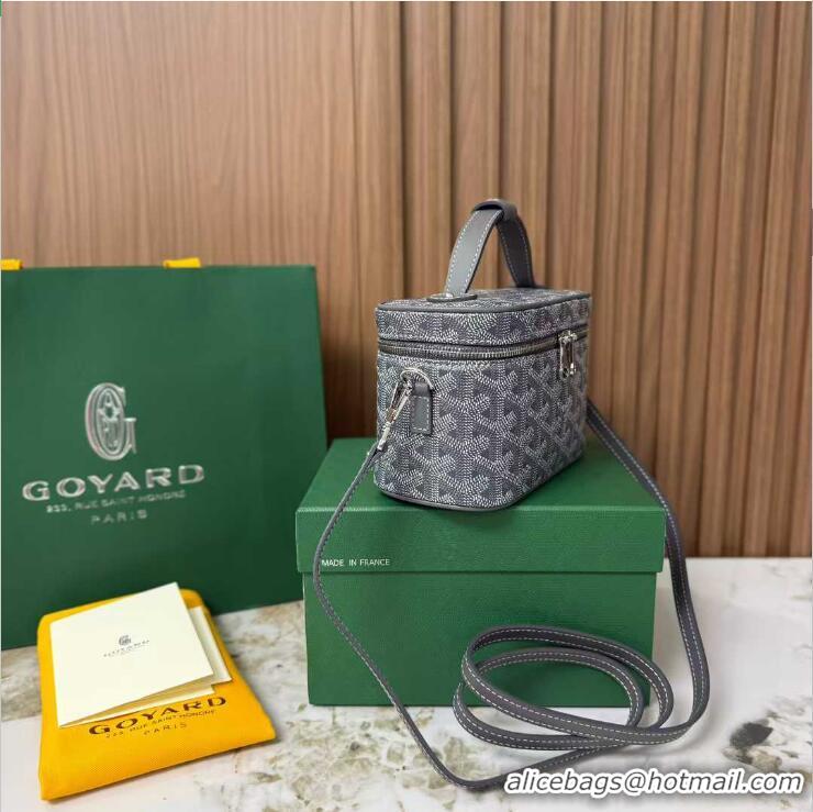 Traditional Discount Goyard Muse Mini Vanity Case GY1403 Dark Grey