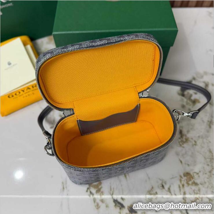 Traditional Discount Goyard Muse Mini Vanity Case GY1403 Dark Grey