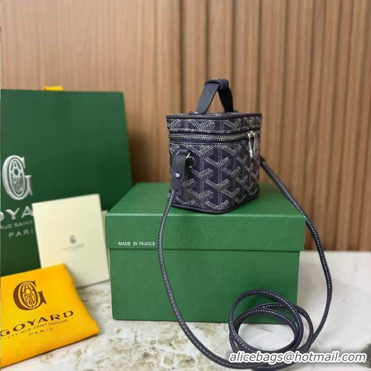 Well Crafted Goyard Muse Nano Vanity Case GY1402 Navy Blue