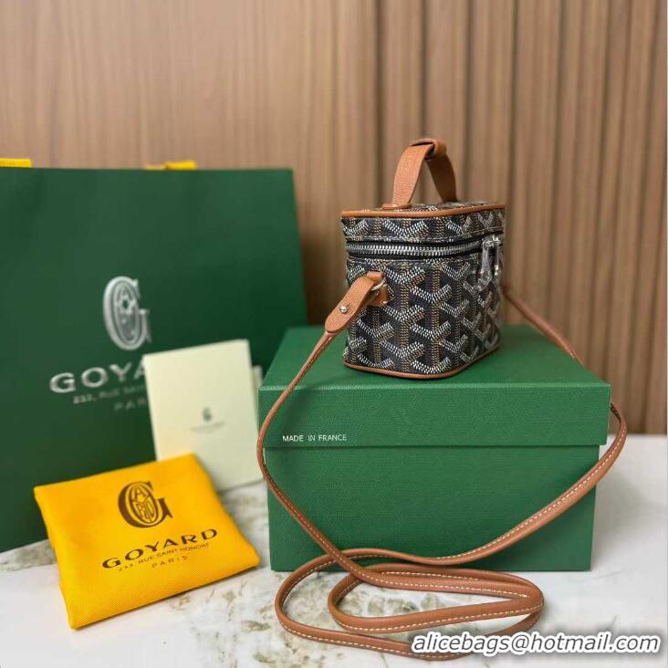 Promotional Goyard Muse Nano Vanity Case GY1402 Black And Tan