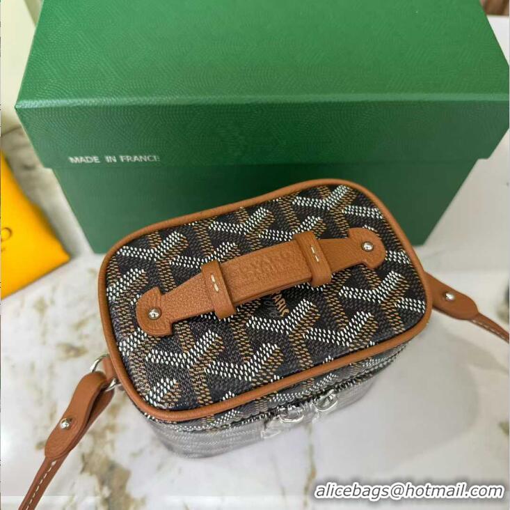 Promotional Goyard Muse Nano Vanity Case GY1402 Black And Tan