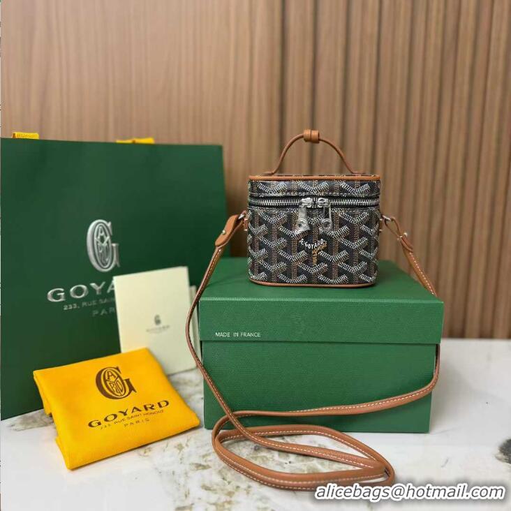 Promotional Goyard Muse Nano Vanity Case GY1402 Black And Tan