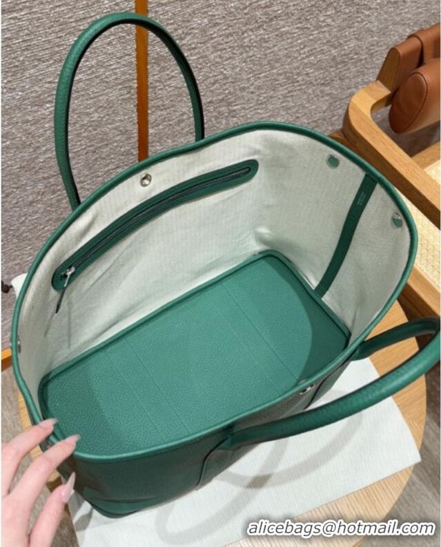 Spot Bulk Hermes Garden Party 30/36cm Bag in Togo Leather H2301 U4 Vert Vertigo Green 2025(Half Handmade)