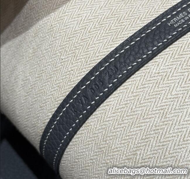 Luxury Classic Hermes Garden Party 30/36cm Bag in Togo Leather H2301 Ardoise Grey 2025(Half Handmade)