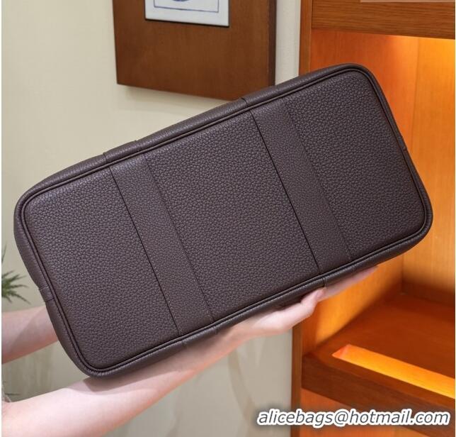 Spot Bulk Hermes Garden Party 30/36cm Bag in Togo Leather H2301 Rouge Sellier Deep Red 2025(Half Handmade)