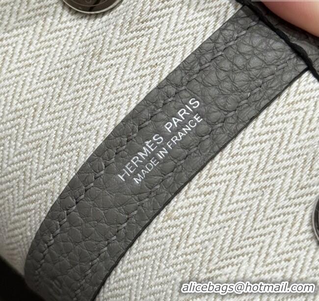 New Stylish Hermes Garden Party 30/36cm Bag in Togo Leather H2301 Gris Meyer Cloud Grey 2025 (Half Handmade)