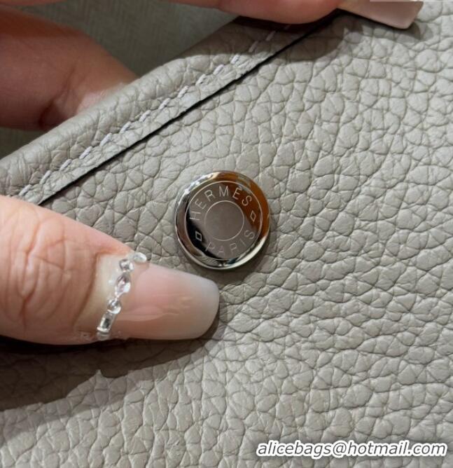 Buy Classic Hermes Garden Party 30/36cm Bag in Togo Leather H2301 Girs Asphalted Grey 2025(Half Handmade)