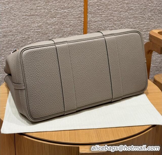 Buy Classic Hermes Garden Party 30/36cm Bag in Togo Leather H2301 Girs Asphalted Grey 2025(Half Handmade)