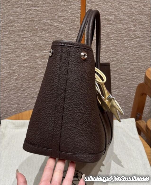 Market Sells Hermes Garden Party 30/36cm Bag in Togo Leather H2301 Ebene 2025(Half Handmade)