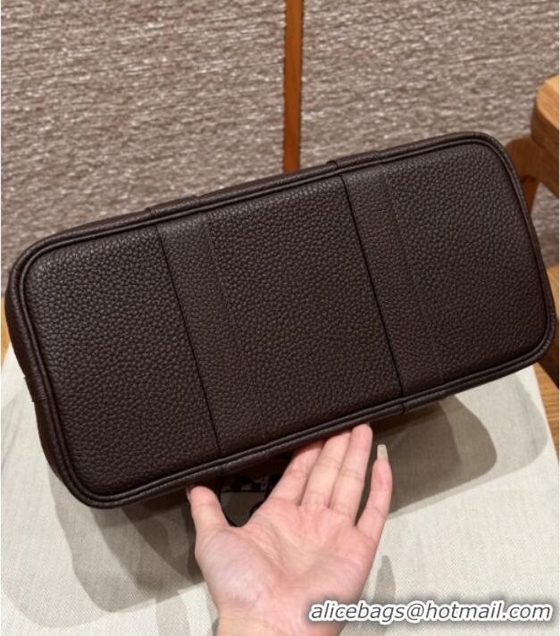 Market Sells Hermes Garden Party 30/36cm Bag in Togo Leather H2301 Ebene 2025(Half Handmade)