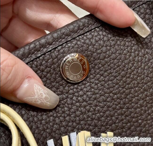 Market Sells Hermes Garden Party 30/36cm Bag in Togo Leather H2301 Ebene 2025(Half Handmade)