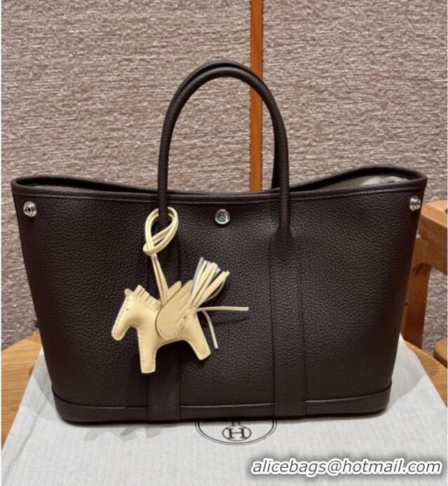 Market Sells Hermes Garden Party 30/36cm Bag in Togo Leather H2301 Ebene 2025(Half Handmade)