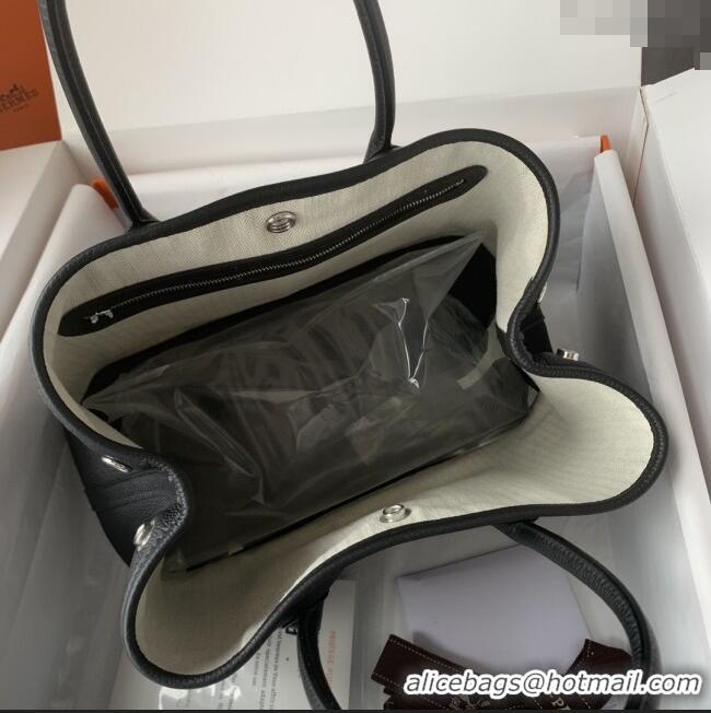 Market Sells Hermes Garden Party 30/36cm Bag in Togo Leather H2301 Black 2025(Half Handmade)