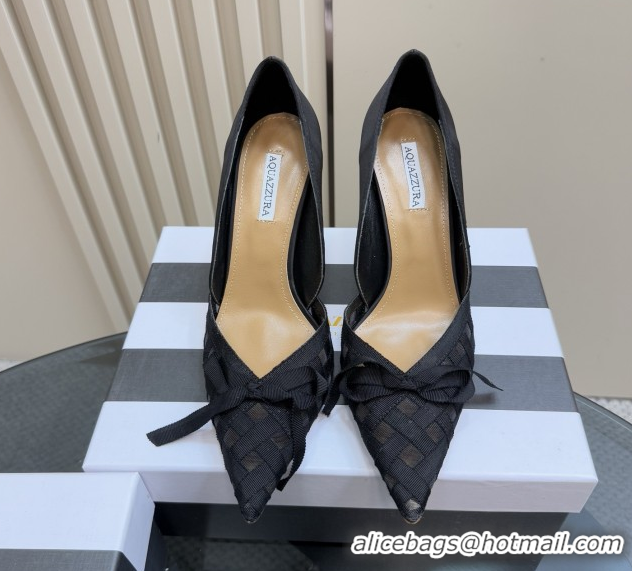 Most Popular Aquazzura Mesh Pumps 10cm Heel A091607 Black 5091607