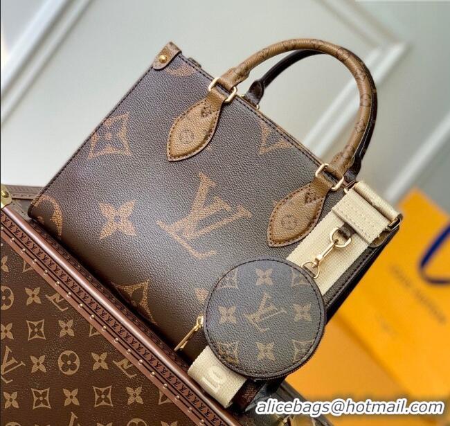 Top Quality Louis Vuitton OnTheGo PM Tote Bag in Monogram Reverse Canvas M46373 2025