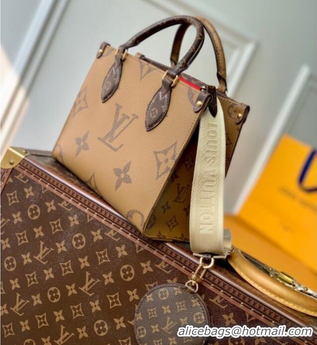 Top Quality Louis Vuitton OnTheGo PM Tote Bag in Monogram Reverse Canvas M46373 2025