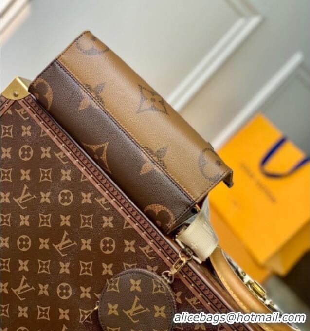 Top Quality Louis Vuitton OnTheGo PM Tote Bag in Monogram Reverse Canvas M46373 2025
