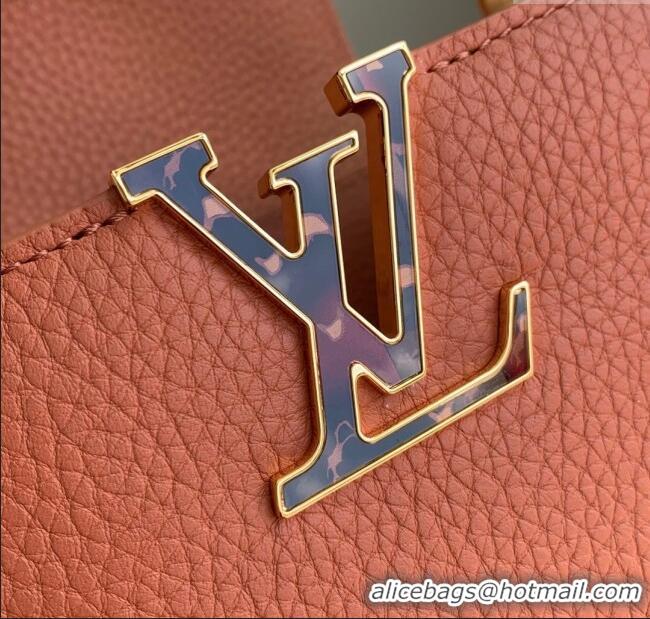 Market Sells Louis Vuitton Capucines Mini Bag with Chain in Taurillon Leather M14381 Tan ​2025