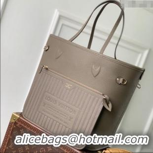 Spot Bulk Louis Vuitton Neverfull Inside Out MM Bag M25664 Monogram/Grey 2025