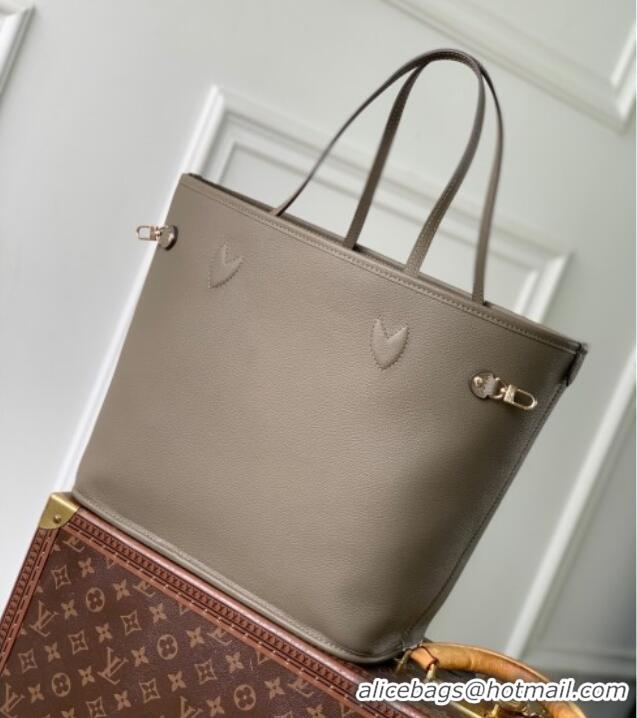 Spot Bulk Louis Vuitton Neverfull Inside Out MM Bag M25664 Monogram/Grey 2025