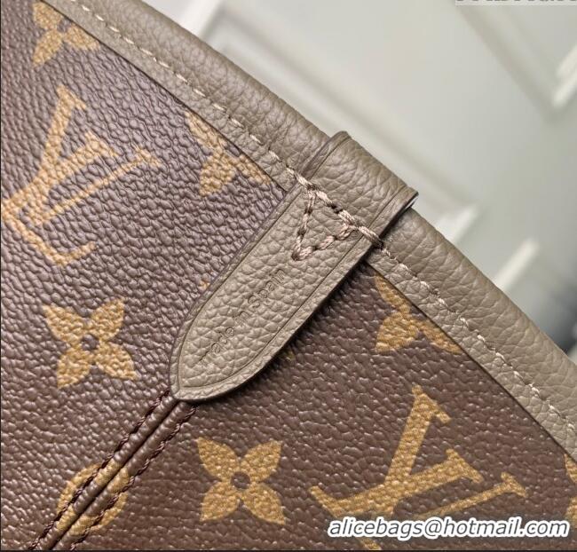 Spot Bulk Louis Vuitton Neverfull Inside Out MM Bag M25664 Monogram/Grey 2025