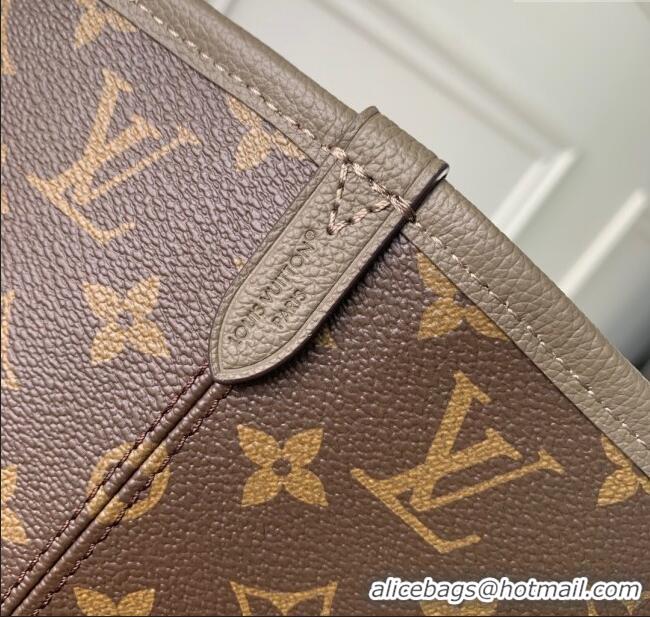 Spot Bulk Louis Vuitton Neverfull Inside Out MM Bag M25664 Monogram/Grey 2025