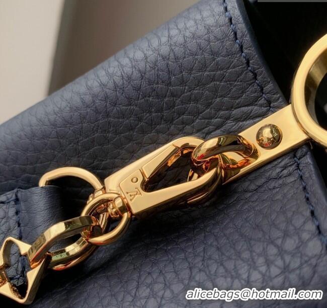 Market Sells Louis Vuitton Capucines BB Bag with Chain in Taurillon Leather M14970 Blue 2025