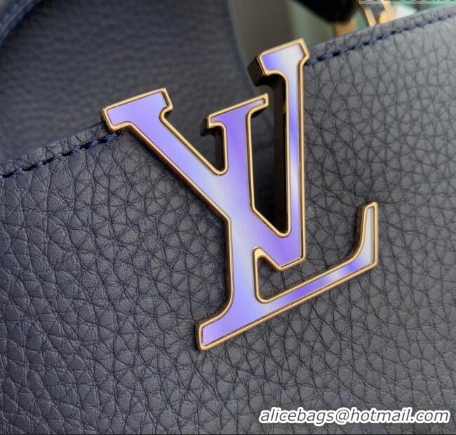 Market Sells Louis Vuitton Capucines BB Bag with Chain in Taurillon Leather M14970 Blue 2025