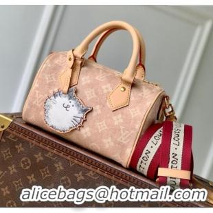 New Design Louis Vuitton Speedy Bandouliere 20 Bag in Meowgram Coated Canvas M15151 2025